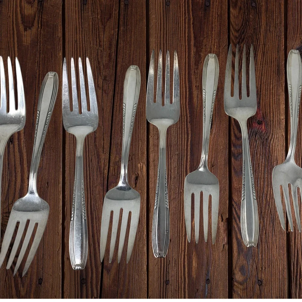 Vintage Lot 40 Pc Harmony House Serenade AA+ Silverplate Flatware Sears Svc 8